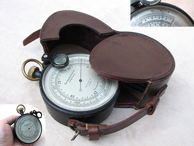Compensated Aneroid Surveying Barometer by Rekab Instruments Ltd